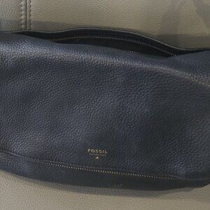 Fossil Black Leather Crossbody Bag | Genuine Leather | Excellent Condition